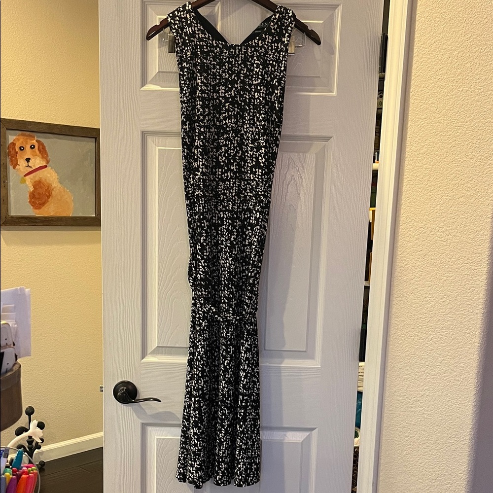 Ralph Lauren Black and White Patterned Dress